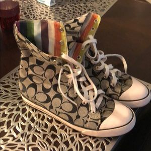 Coach Tennis Shoes Used Size 8